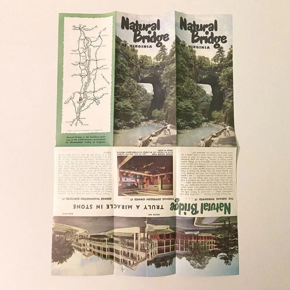 Vintage Shenandoah Valley Natural Chimneys Bridges Virginia Brochures Pamphlets - Picture 5 of 16